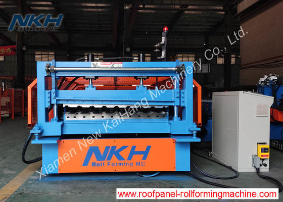Customizable Metal Roll Forming Machine With PLC Control System And Forming Speed 20-25m/min