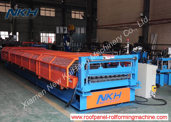Customizable Metal Roll Forming Machine With PLC Control System And Forming Speed 20-25m/min