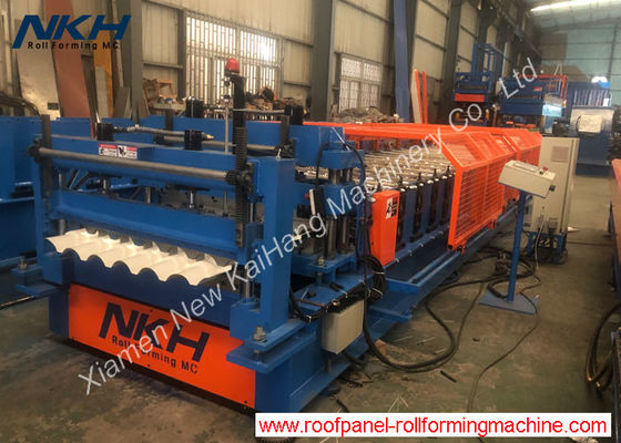 ซื้อ Tile roll forming machine, step tile, metal tile, roofing tile, semi-round online manufacture