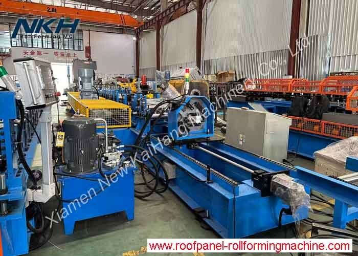 High Speed C Purlin Roll Forming Machine Flying Cut with Stacking 1-3mm Palletizers work in coordination – team up, work with ease!