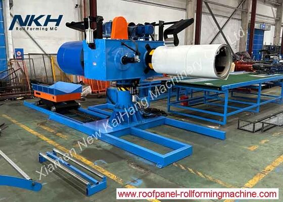 5 ตัน ไฮดรอลิก Double-head Un-Coiler พร้อมรถบรรทุก ไฮดรอลิก Decoiler พร้อมรถ Coil Twin Head Decoiler