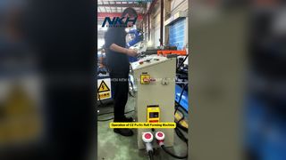 การทำงานของเครื่องขึ้นรูปม้วน CZ Purlin