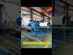 Uncoiler ไฮดรอลิกสองหัว 5Tons พร้อมรถโหลด